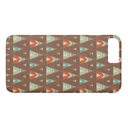 Southwest Geo Step | Blauwgroen theepatroon Case-Mate iPhone Case (Achterkant (Horizontaal))