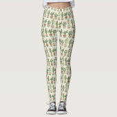 Southwest Geo Step | Cactus Pattern Leggings (Voorkant)