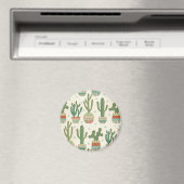 Southwest Geo Step | Cactus Pattern Magneet (Insitu (Vaatwasser))