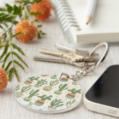 Southwest Geo Step | Cactus Pattern Sleutelhanger (Voorkant Rechts)