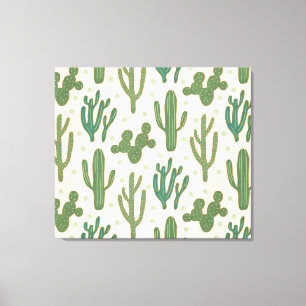 Southwest Geo Step   Duurzame Cactus Patroon Canvas Afdruk