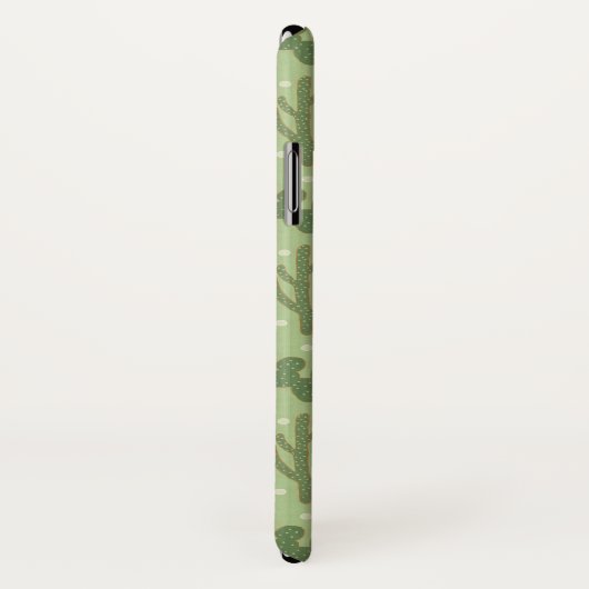 Southwest Geo Step | Groen cactus-patroon Case-Mate iPhone Case (Achterkant / rechts)