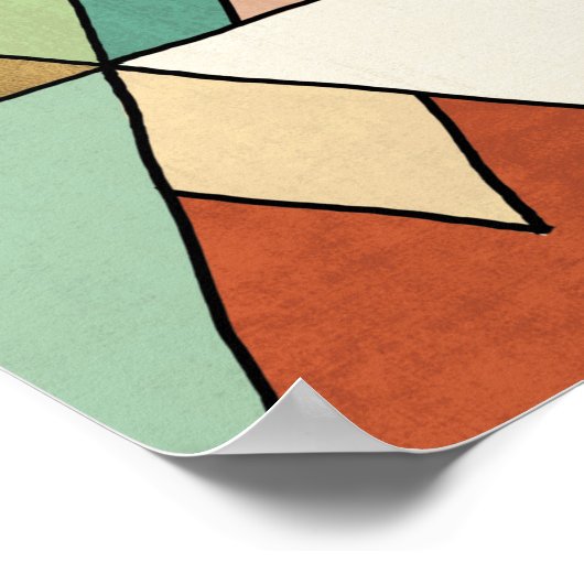 Southwest Geo Step | Hand Drawn Tribal Pattern Poster (Hoek)