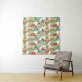 Southwest Geo Step | Hand Drawn Tribal Pattern Wandkleed (In Situ (horizontaal))