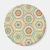Southwest Geo Step | Southwest Hexagon Pattern Magneet (Voorkant)