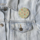 Southwest Geo Step | Southwest Hexagon Pattern Ronde Button 5,7 Cm (In situ)