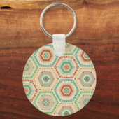 Southwest Geo Step | Southwest Hexagon Pattern Sleutelhanger (Voorkant)