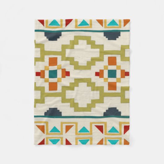 Southwest Geometry I Fleece Deken (Voorkant)
