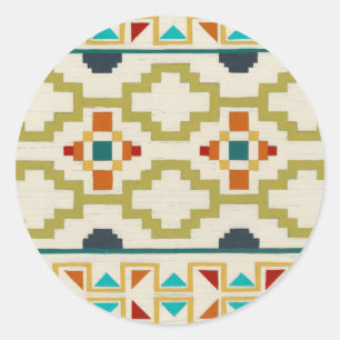 Southwest Geometry I Ronde Sticker