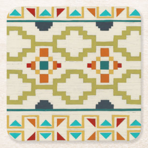 Southwest Geometry I Vierkante Kartonnen Onderzetter