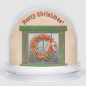 Southwest Holiday Chile Wreath Window Personalized (Avant)