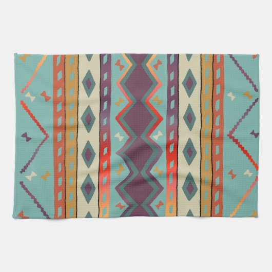 Southwest Indian Design Cotton Kitchen Towel Theedoek (Horizontaal)