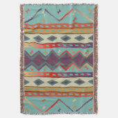 Southwest Indian Design Throw Blanket Deken (Voorkant Verticaal)