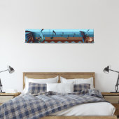 Southwest Kokopelli 50x10 Canvas Print (Insitu (Slaapkamer))
