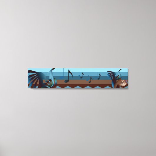 Southwest Kokopelli 50x10 Canvas Print (Voorkant)