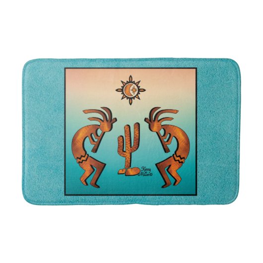 Southwest Kokopelli Bath Mat (Voorkant)