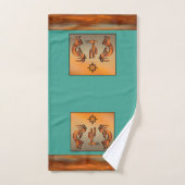 Southwest Kokopelli Bath Towel Set Bad Handdoek (Handdoek)