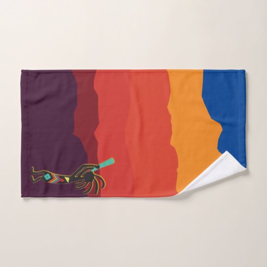 Southwest Kokopelli Bath Towel Set Bad Handdoek (Handdoek)
