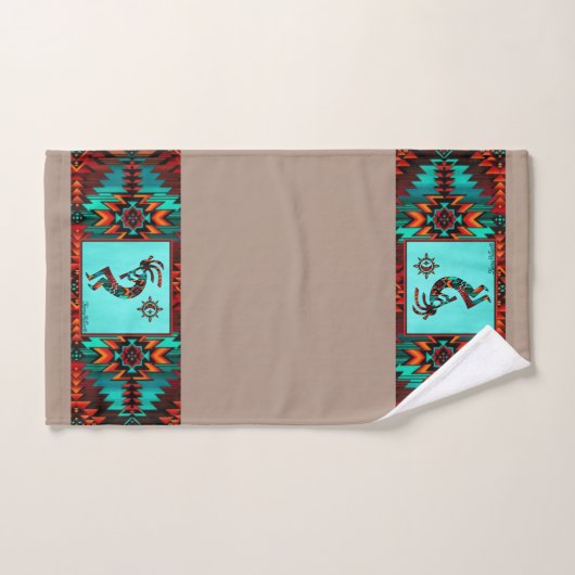 Southwest Kokopelli Bath Towel Set Bad Handdoek (Handdoek)