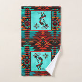 Southwest Kokopelli Bath Towel Set Bad Handdoek (Handdoek)