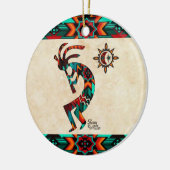 Southwest Kokopelli Ceramic Ornament (Links)