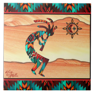 Southwest Kokopelli CERAMIC TILE Tegeltje