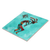 Southwest Kokopelli Ceramic Tile Tegeltje (Zijkant)
