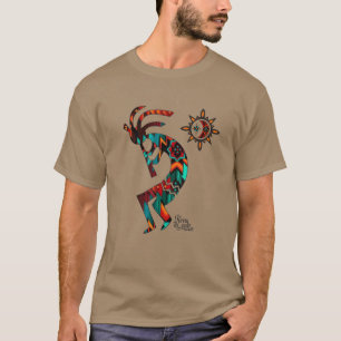 Southwest Kokopelli die de Flute T-Shirt speelt