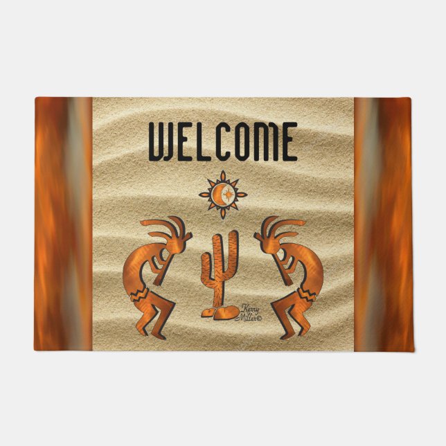 Southwest Kokopelli Doormat Deurmat (Voorkant)