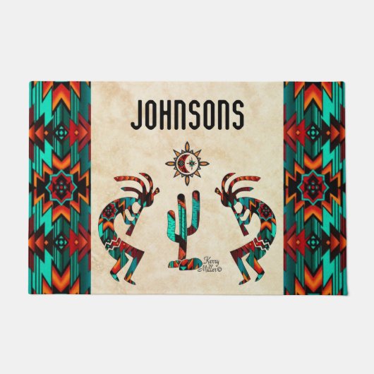 Southwest Kokopelli Doormat Deurmat (Voorkant)