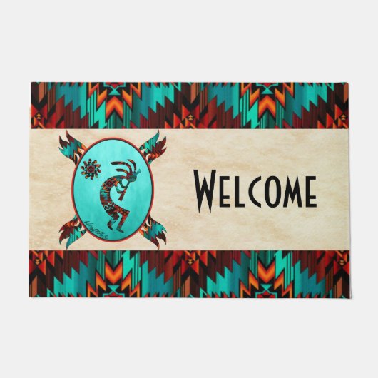 Southwest Kokopelli Doormat Deurmat (Voorkant)