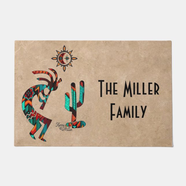 Southwest Kokopelli Doormat Deurmat (Voorkant)