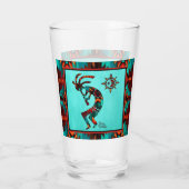 Southwest Kokopelli Glass Cup Glas (Achterkant)