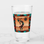 Southwest Kokopelli Glass Cup Glas (Voorkant)