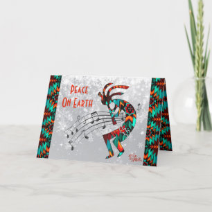 Southwest Kokopelli Holiday Card Feestdagen Kaart