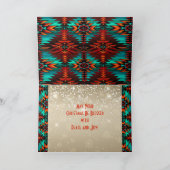 Southwest Kokopelli Holiday Card Feestdagen Kaart (Binnen)