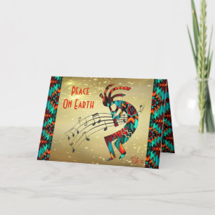 Southwest Kokopelli Holiday Card Feestdagen Kaart