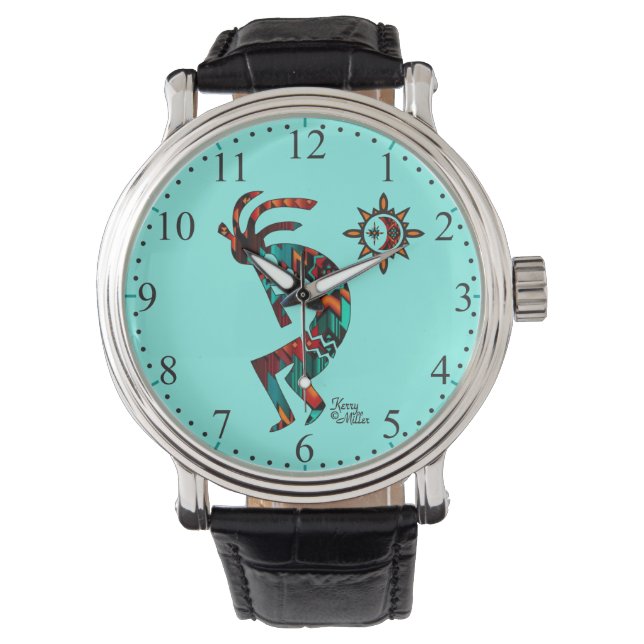 Southwest Kokopelli Horloge (Voorkant)