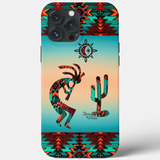 Southwest Kokopelli iPhone Case (Achterkant)