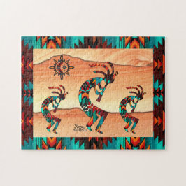 Southwest Kokopelli Jigzaag Puzzle Legpuzzel