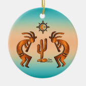 Southwest Kokopelli Keramisch Ornament (Voorkant)