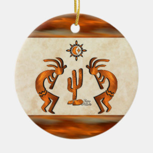 Southwest Kokopelli Keramisch Ornament
