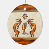 Southwest Kokopelli Keramisch Ornament (Links)