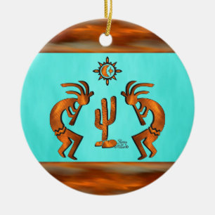 Southwest Kokopelli Keramisch Ornament