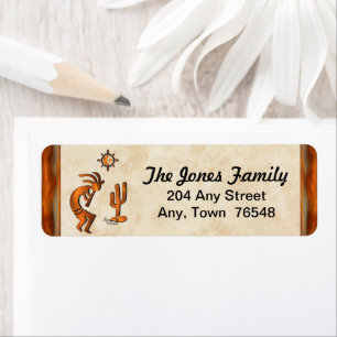 Southwest Kokopelli Label