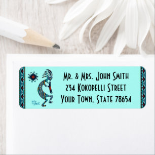 Southwest Kokopelli Label