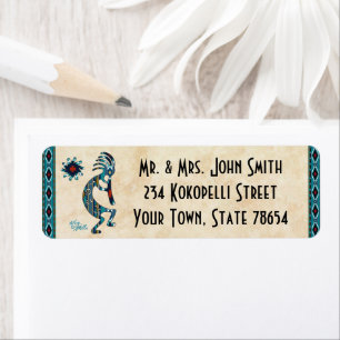 Southwest Kokopelli Label