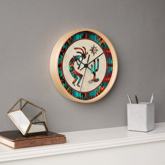 Southwest Kokopelli Large Clock (Kantoor)