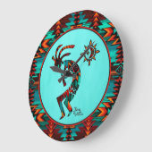 Southwest Kokopelli Large Clock Grote Klok (Hoek)