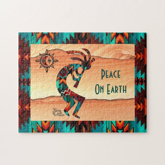 Southwest Kokopelli Legpuzzel (Horizontaal)